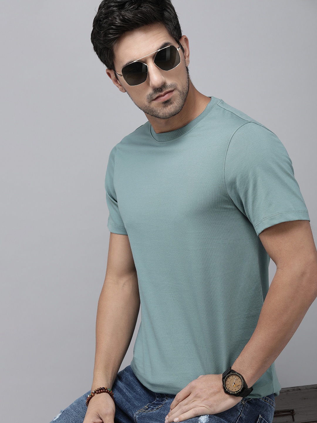 

The Roadster Lifestyle Co. Pure Cotton T-shirt, Green