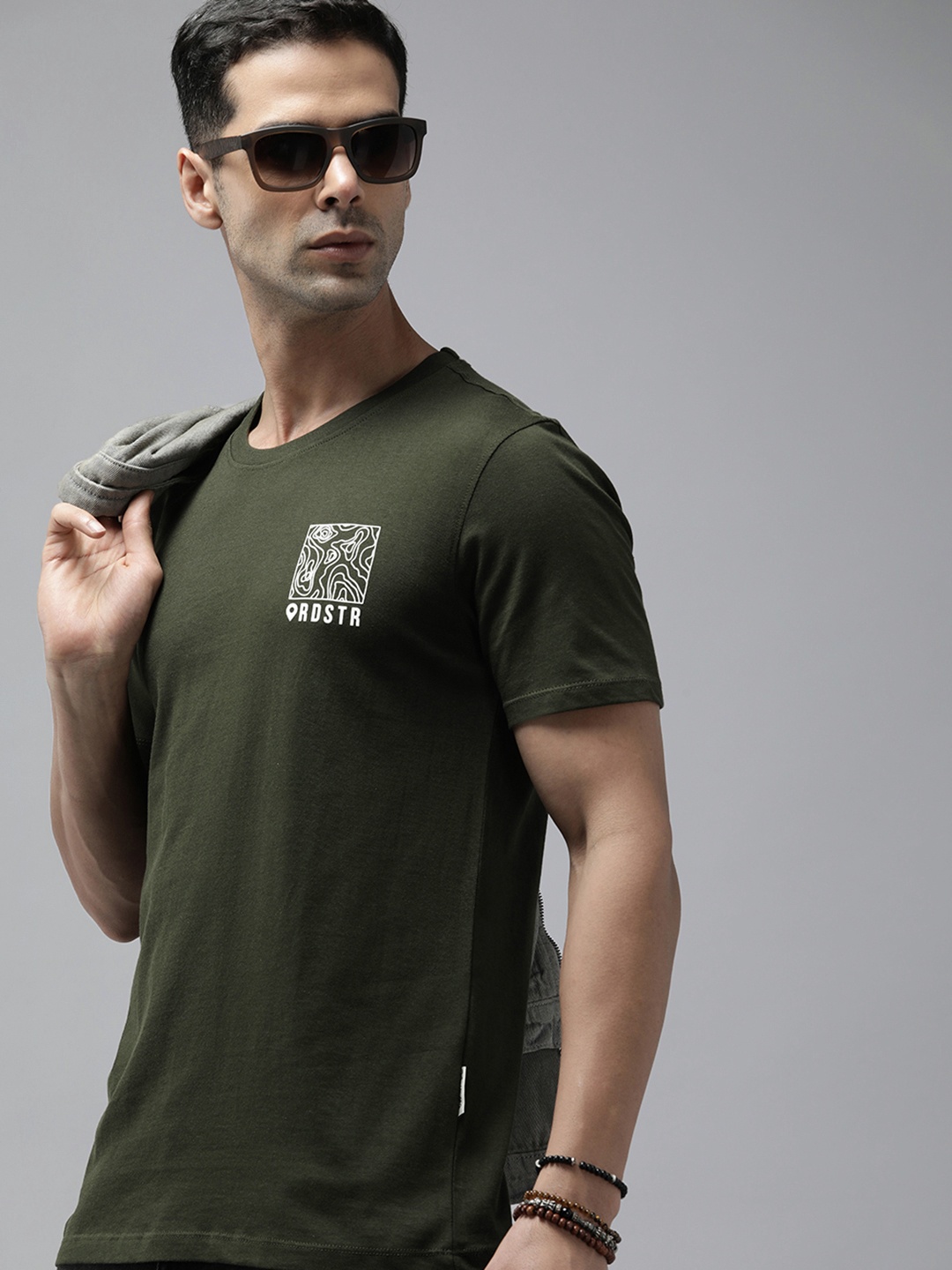 

The Roadster Lifestyle Co. Pure Cotton T-shirt, Olive