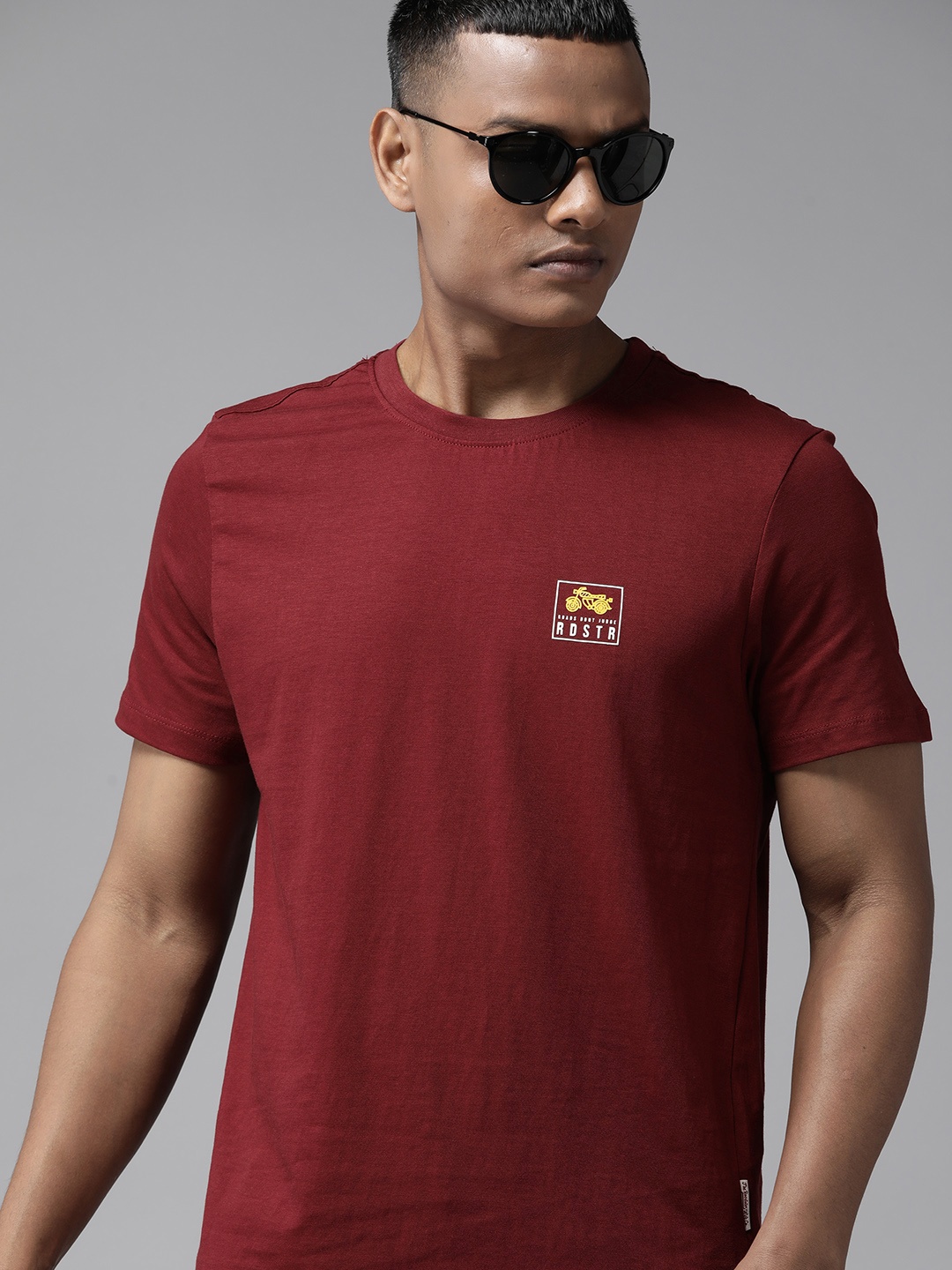 

Roadster The Lifestyle Co. Pure Cotton T-shirt, Maroon