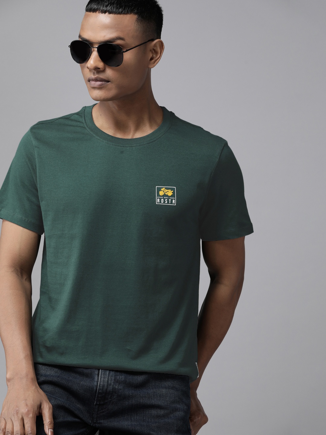 

Roadster The Lifestyle Co. Pure Cotton T-shirt, Green