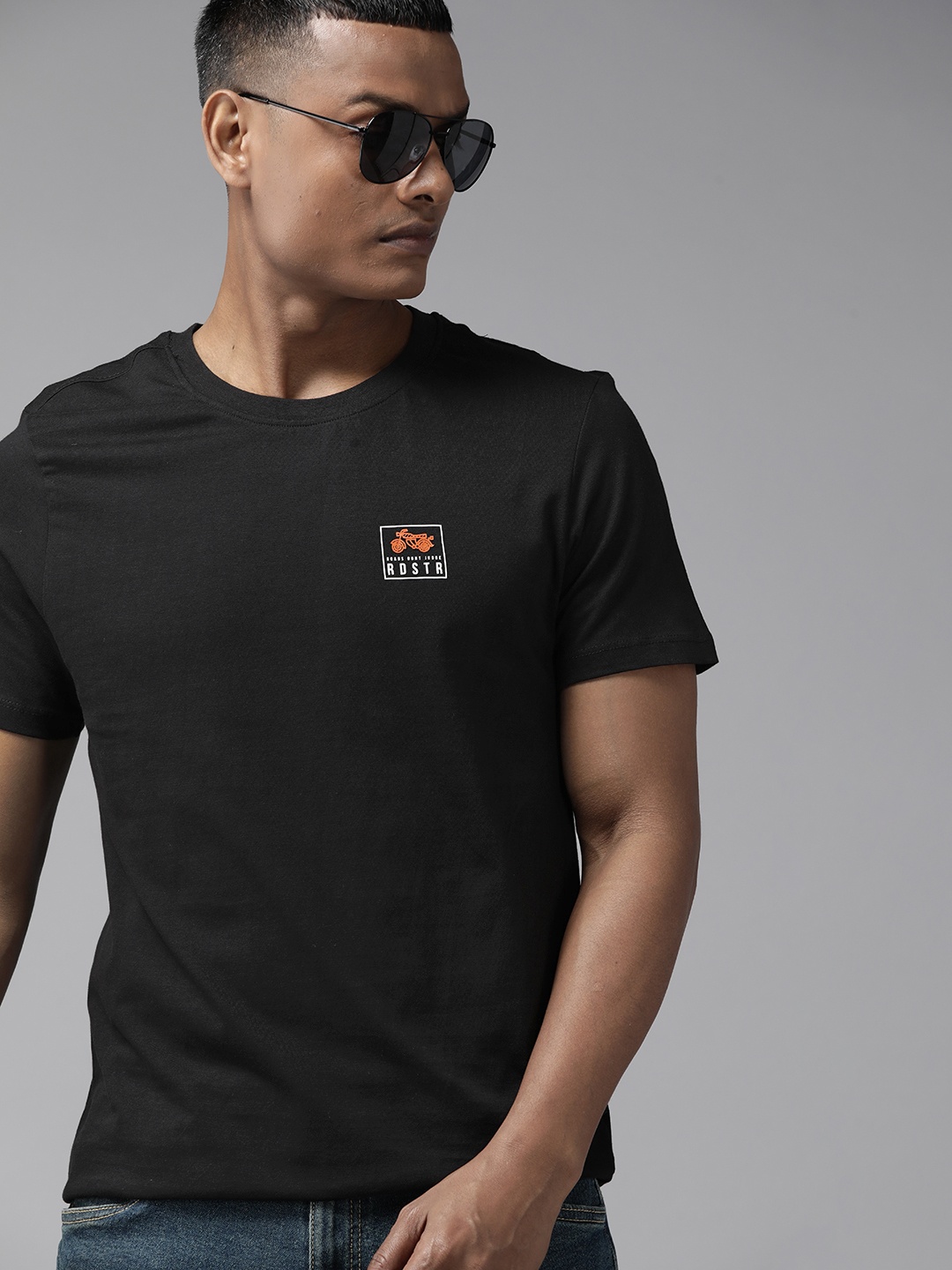 

Roadster The Lifestyle Co. Pure Cotton T-shirt, Black