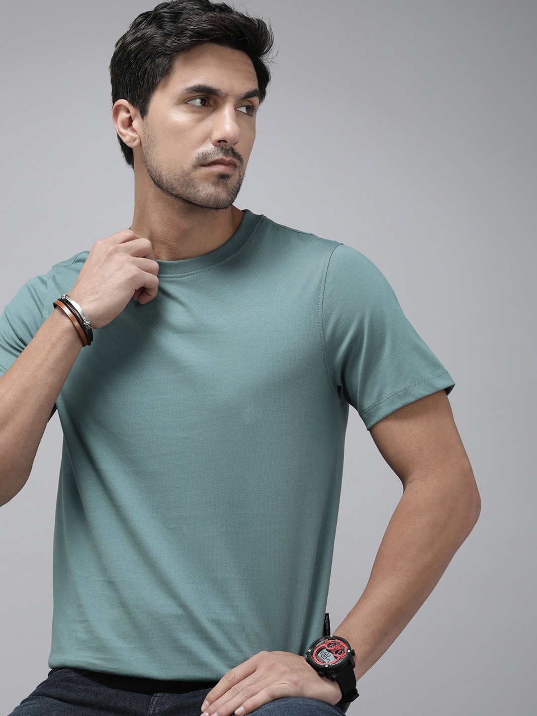 

The Roadster Lifestyle Co. Pure Cotton T-shirt, Green