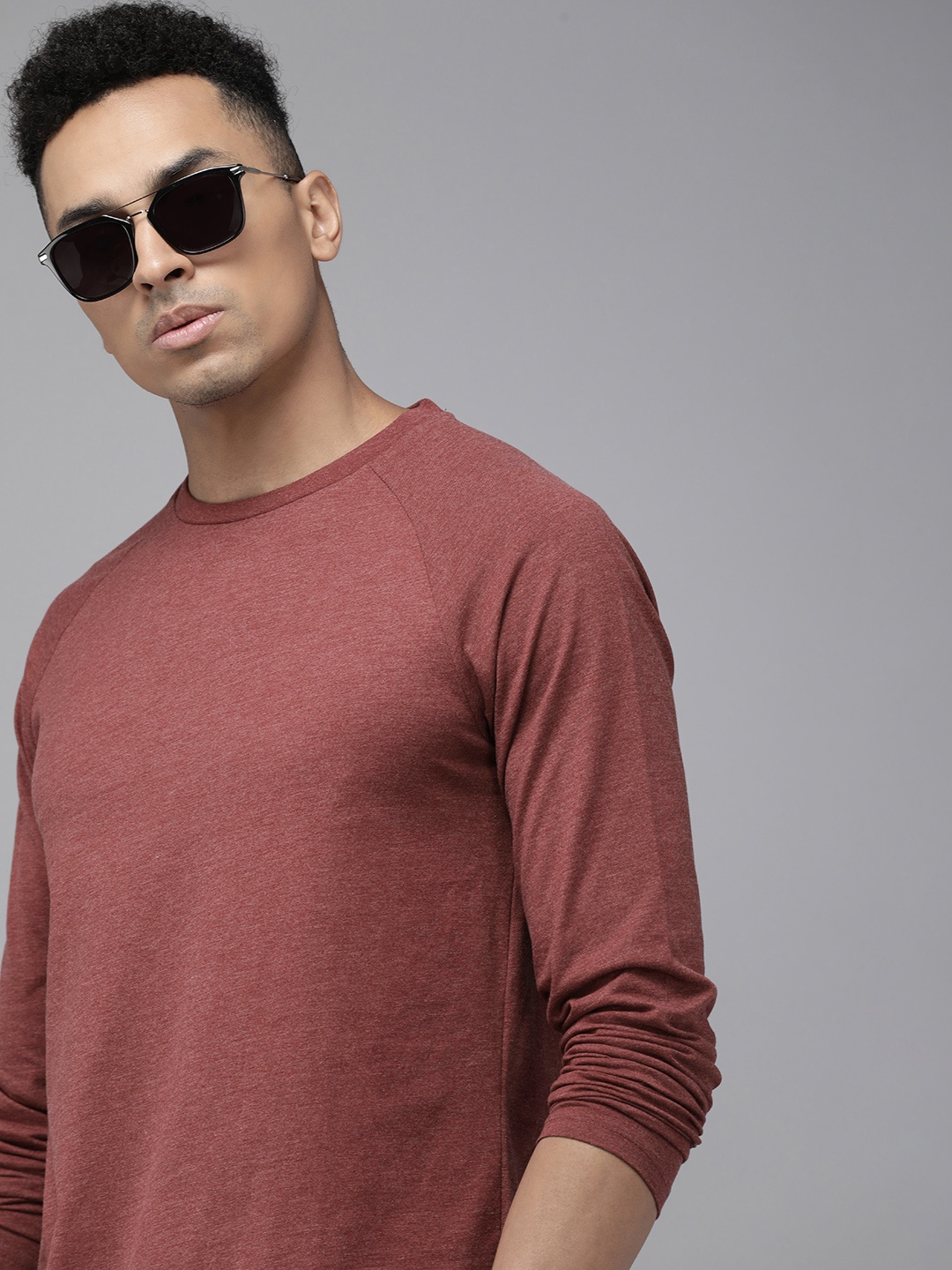 

The Roadster Life Co. Raglan Sleeves T-shirt, Maroon