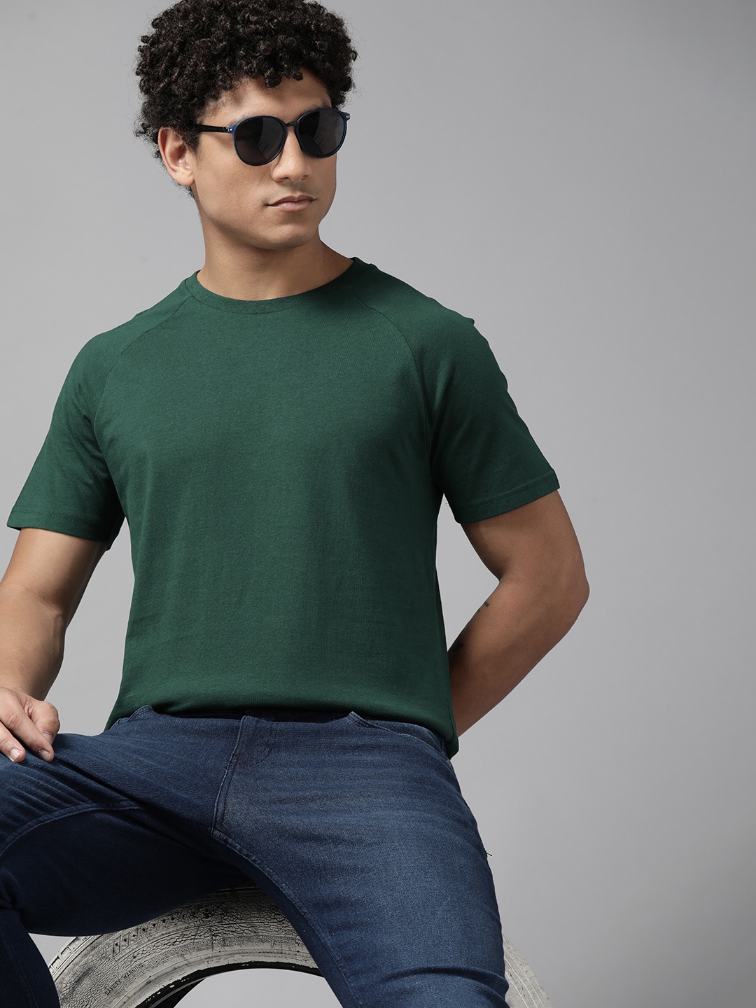 

The Roadster Lifestyle Co. Pure Cotton T-shirt, Green