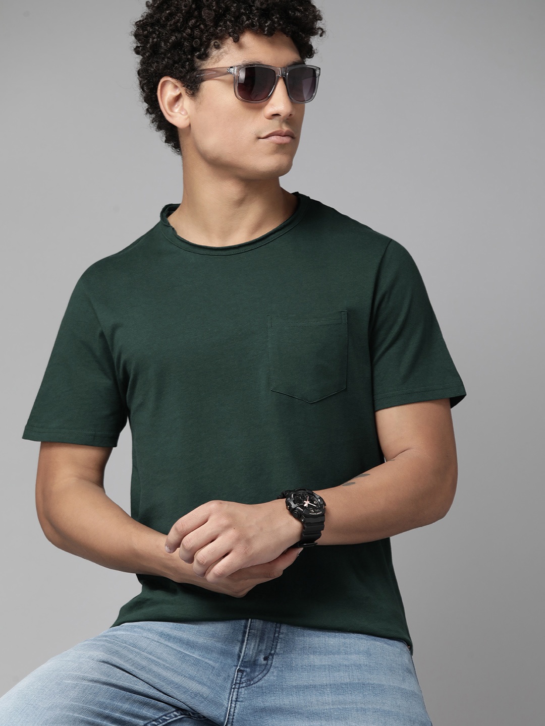 

The Roadster Lifestyle Co. Pure Cotton T-shirt, Green