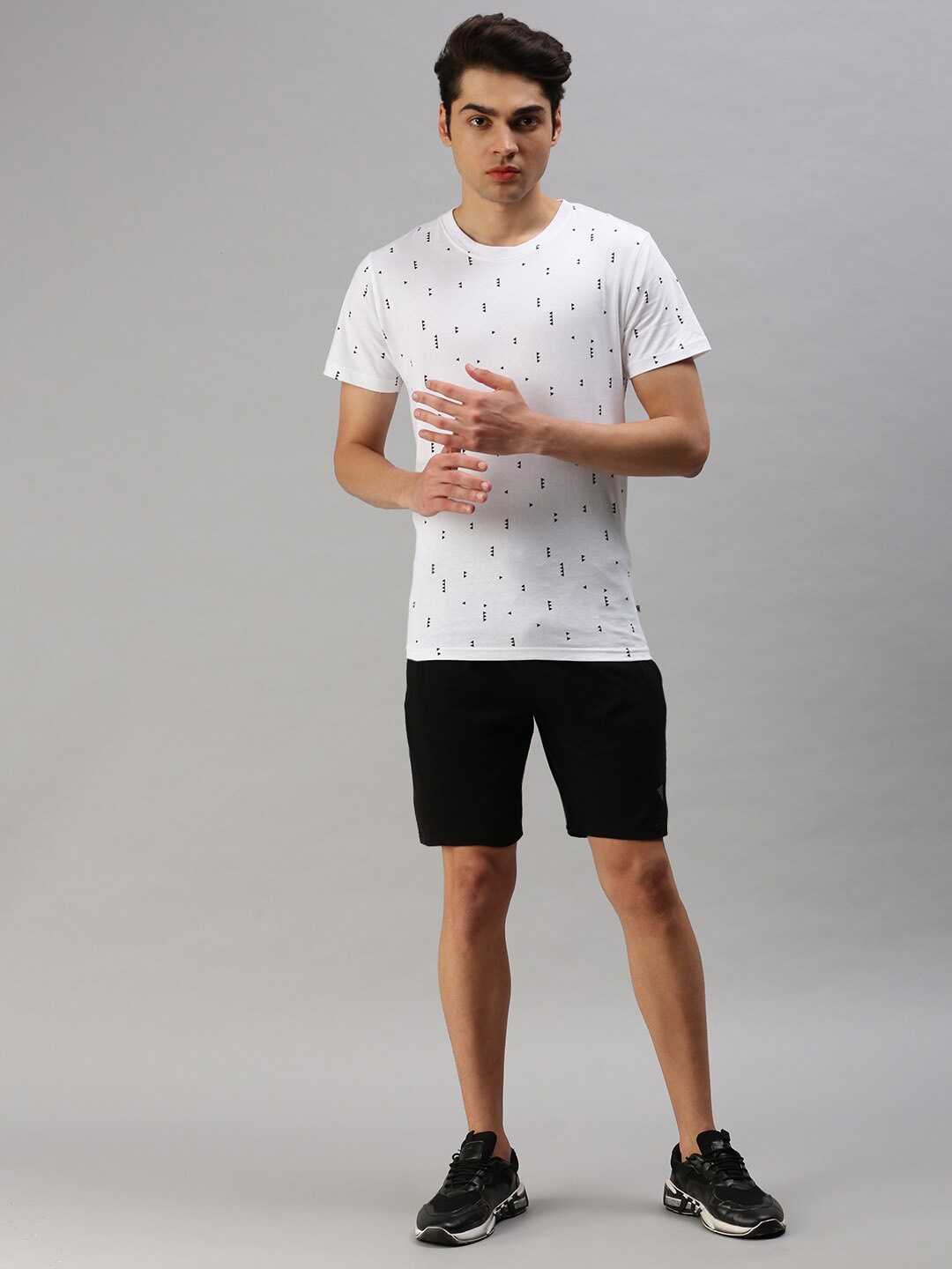 

Ramraj Men Pure Cotton T-shirts with Shorts, White