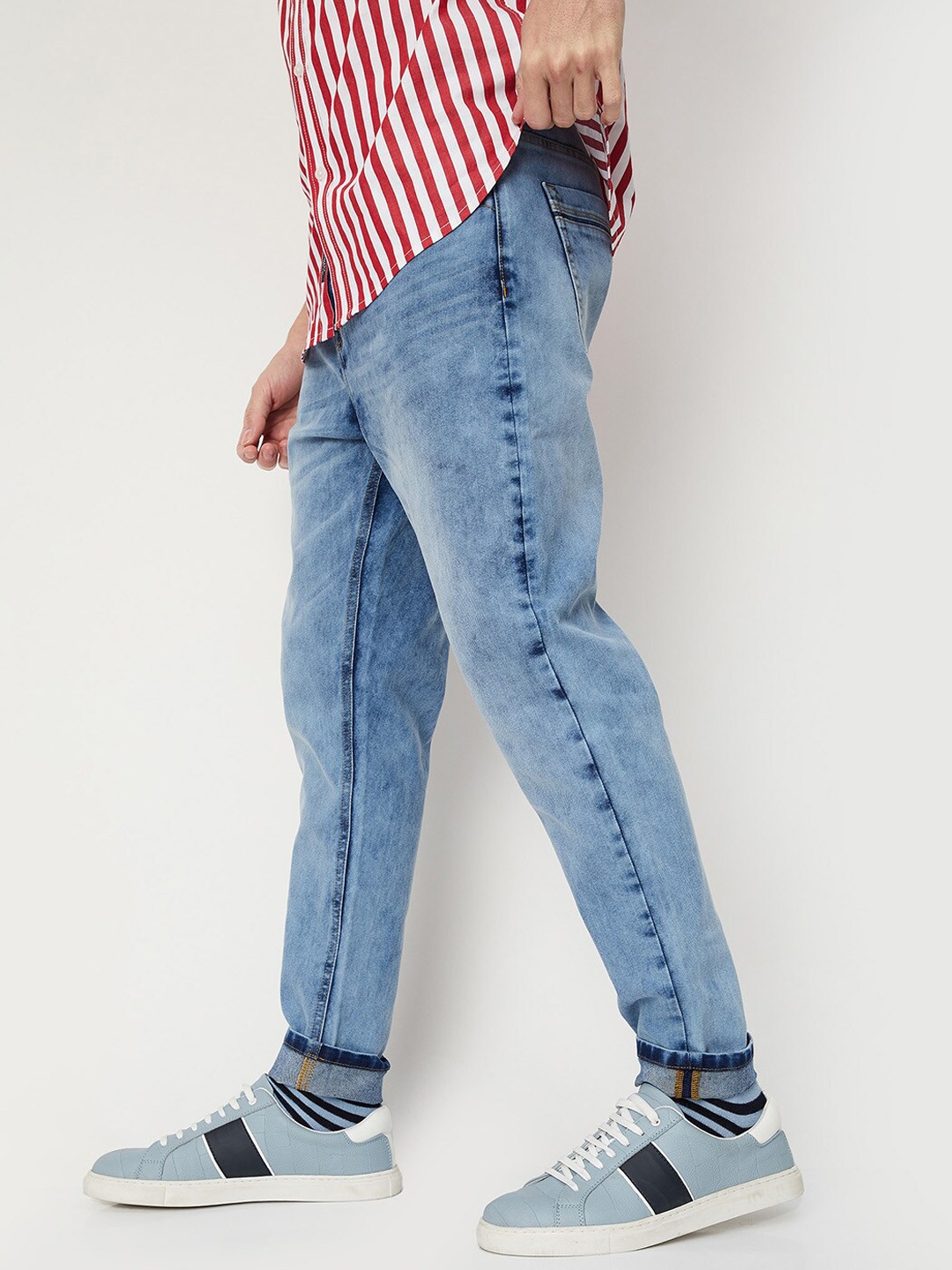 

max Men Heavy Fade Jeans, Blue
