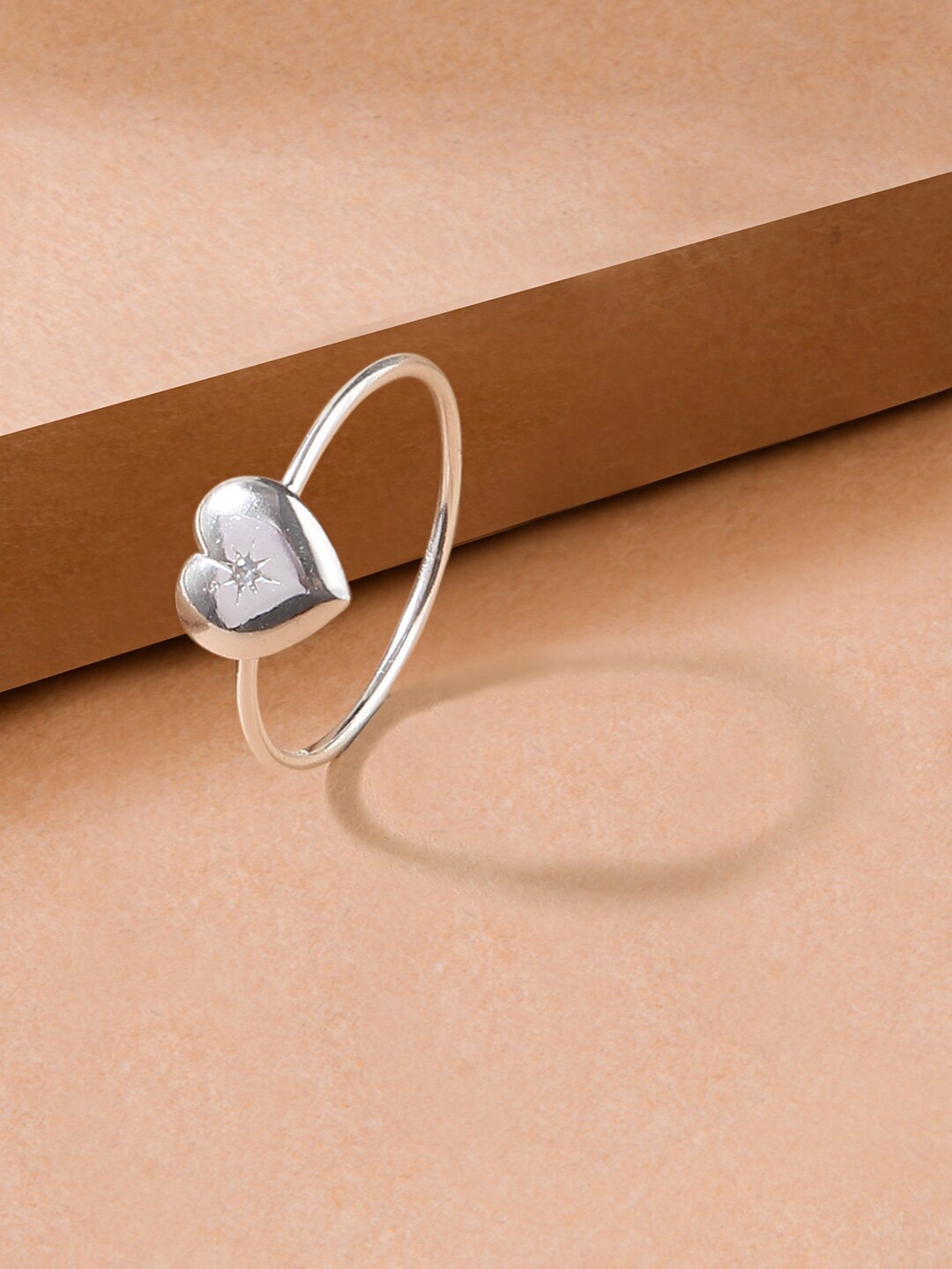 

Accessorize Women 925 Pure Sterling Silver Sparkle Heart Ring