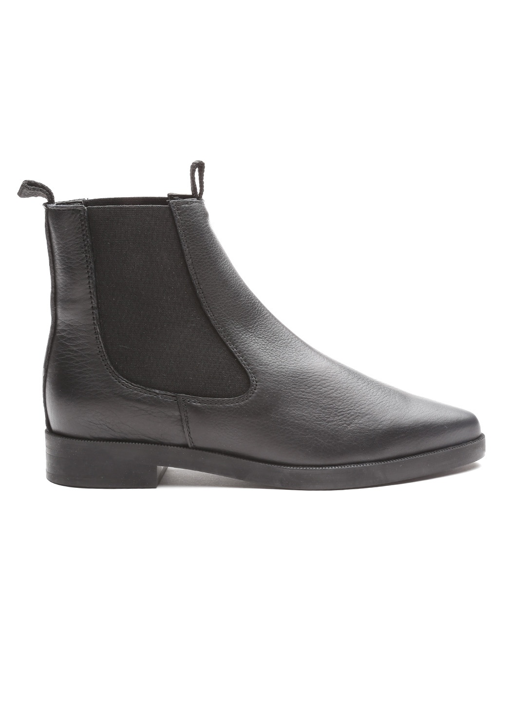

MANGO Women Black Solid Chelsea Boots