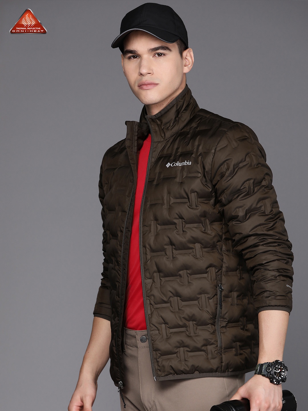 

Columbia Men Insulator Outdoor Delta Ridge Down Quilted Jacket, Brown