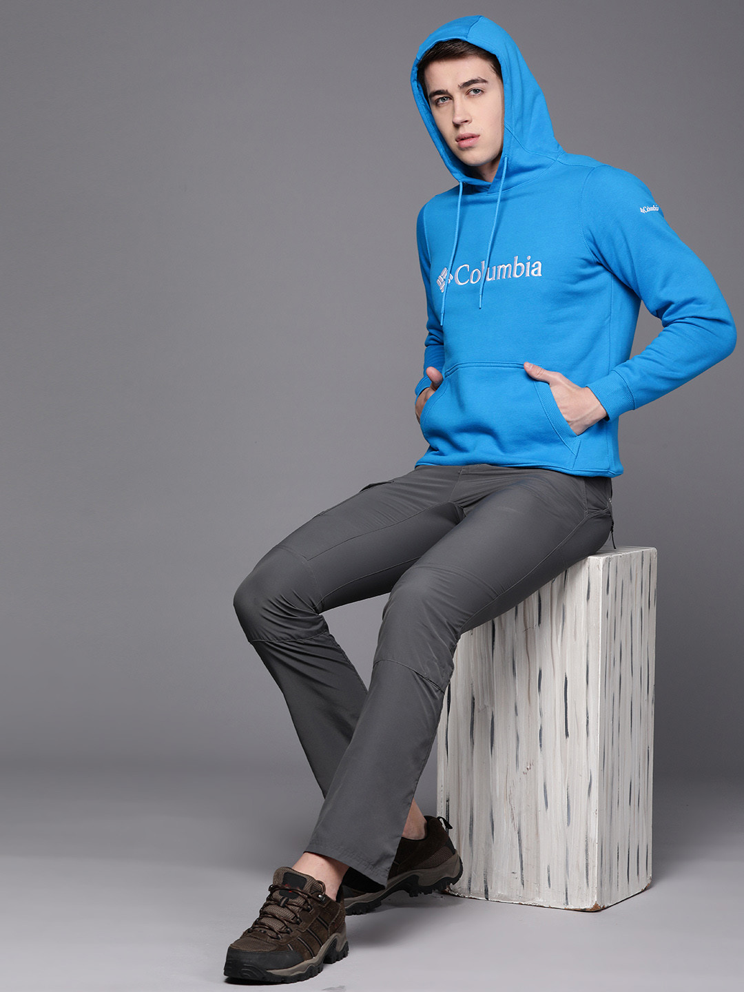 

Columbia Printed Hooded Sweatshirt, Blue