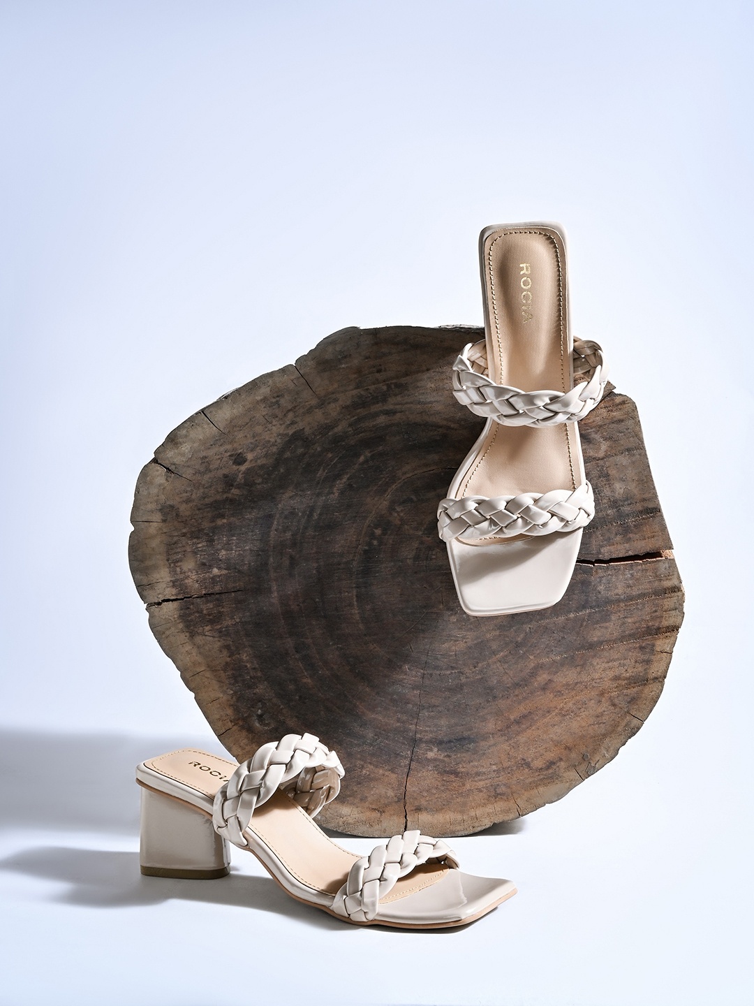 

Rocia Women Solid Block Heels, Beige