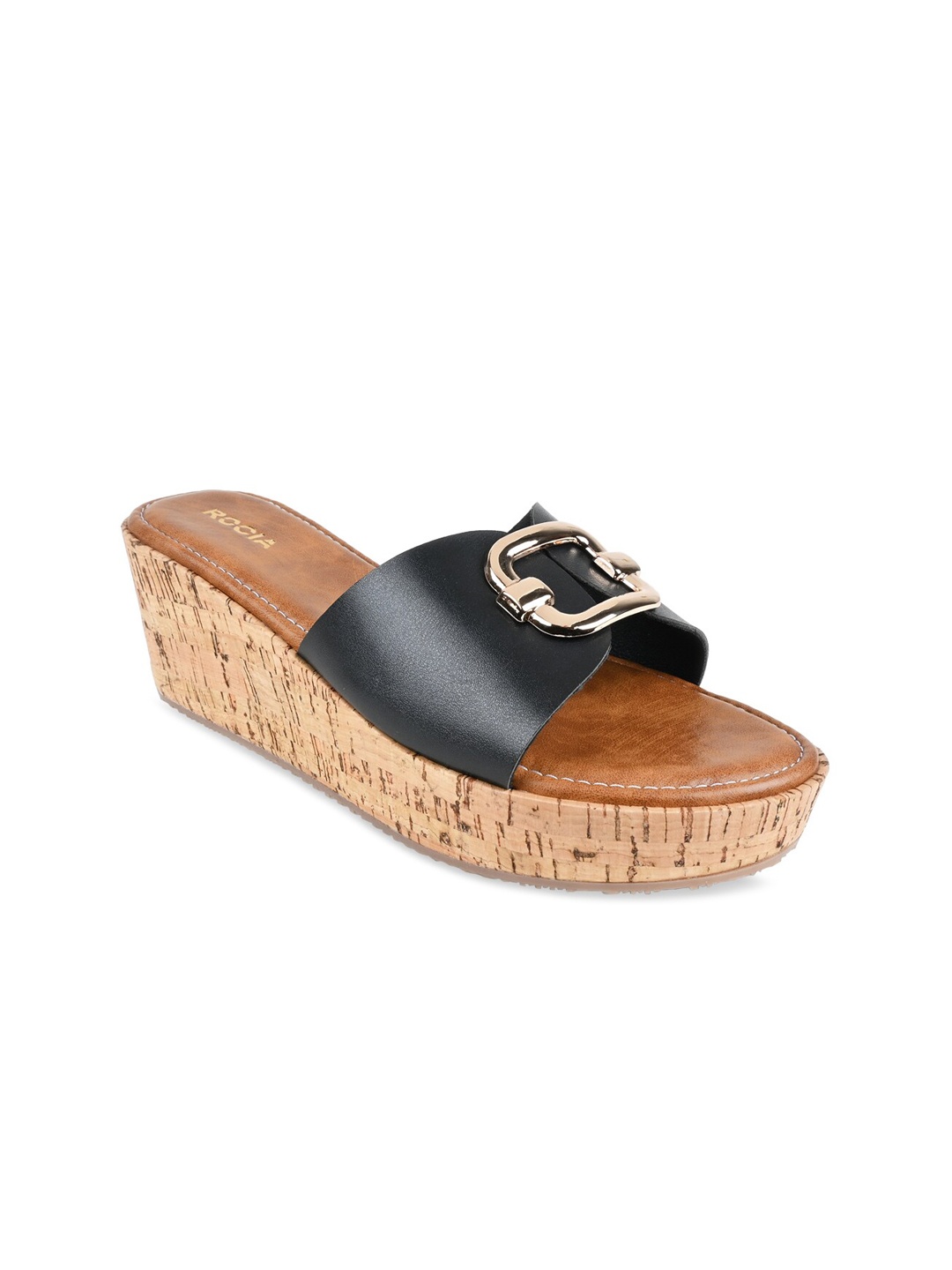

Rocia Platform Heels With Buckles, Black
