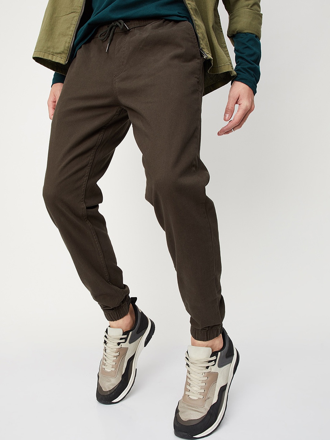 

max Men Joggers Trousers, Green