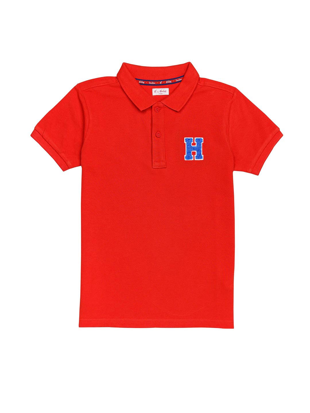 

H By Hamleys Boys Polo Collar Cotton T-shirt, Red