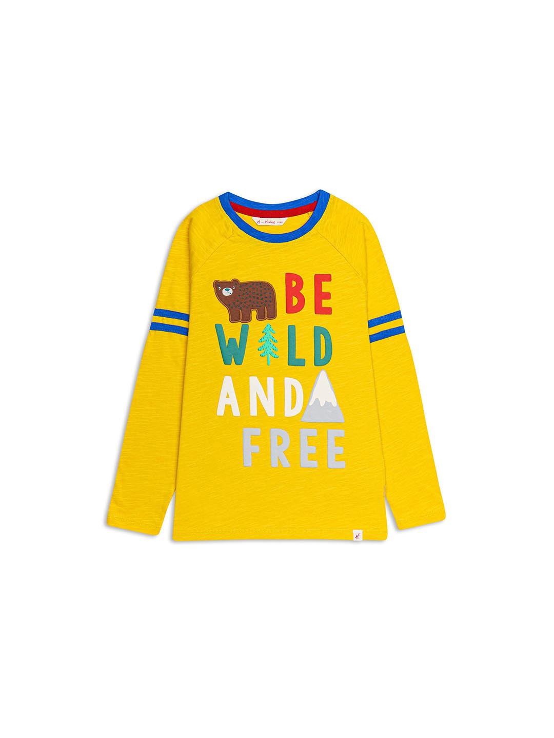 

H By Hamleys Boys Typography Printed T-shirt, Yellow