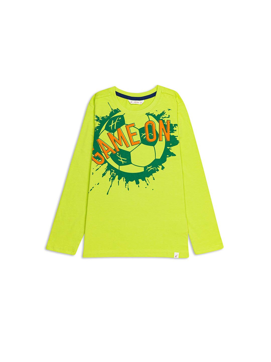 

H By Hamleys Boys Typography Printed Cotton T-shirt, Green