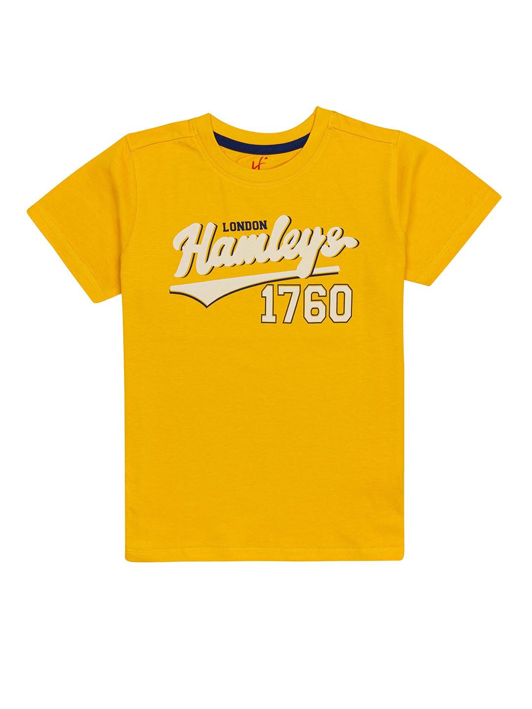 

H By Hamleys Boys Typography Printed Cotton T-shirt, Yellow