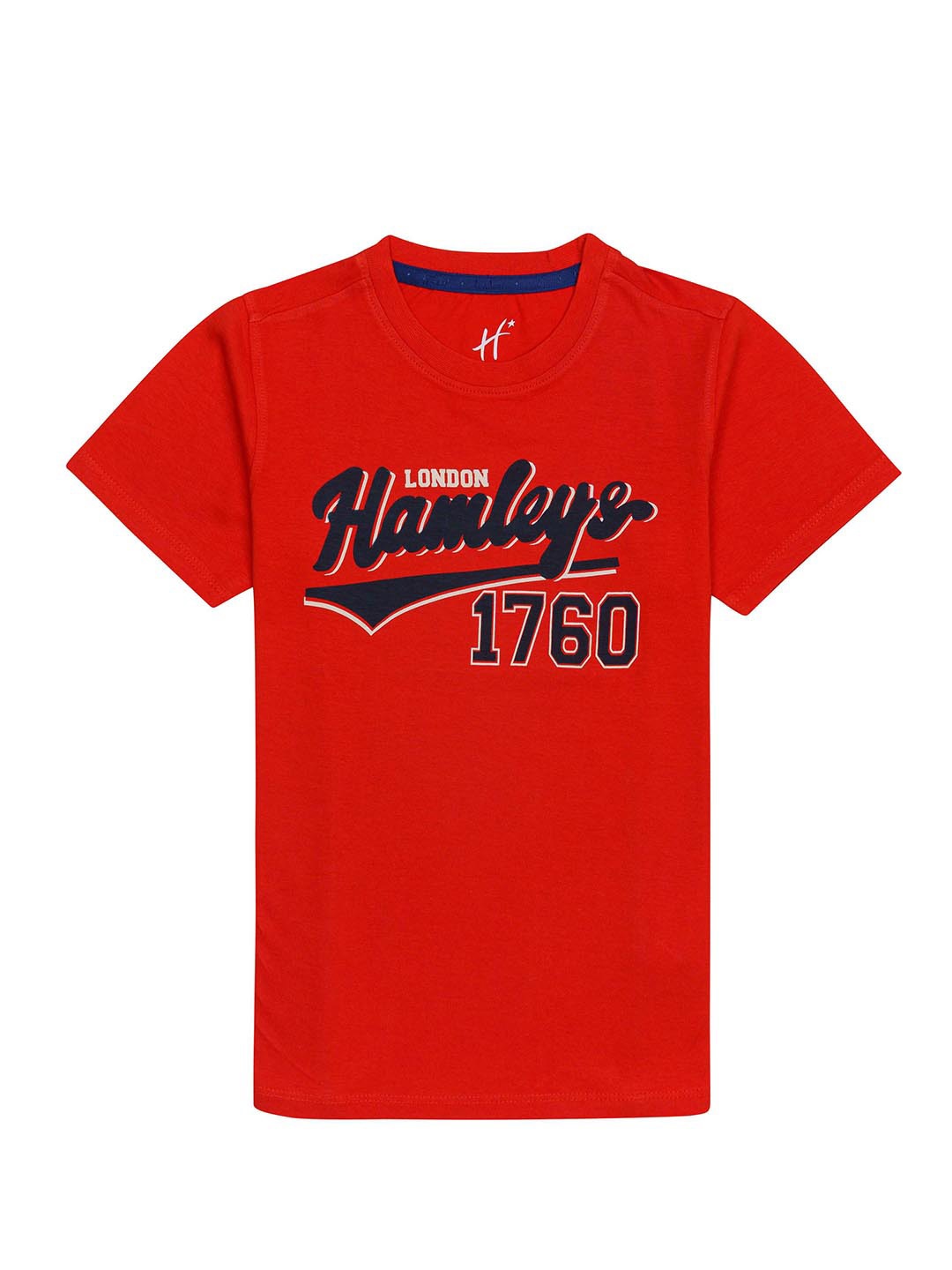 

H By Hamleys Boys Typography Printed Cotton T-shirt, Red