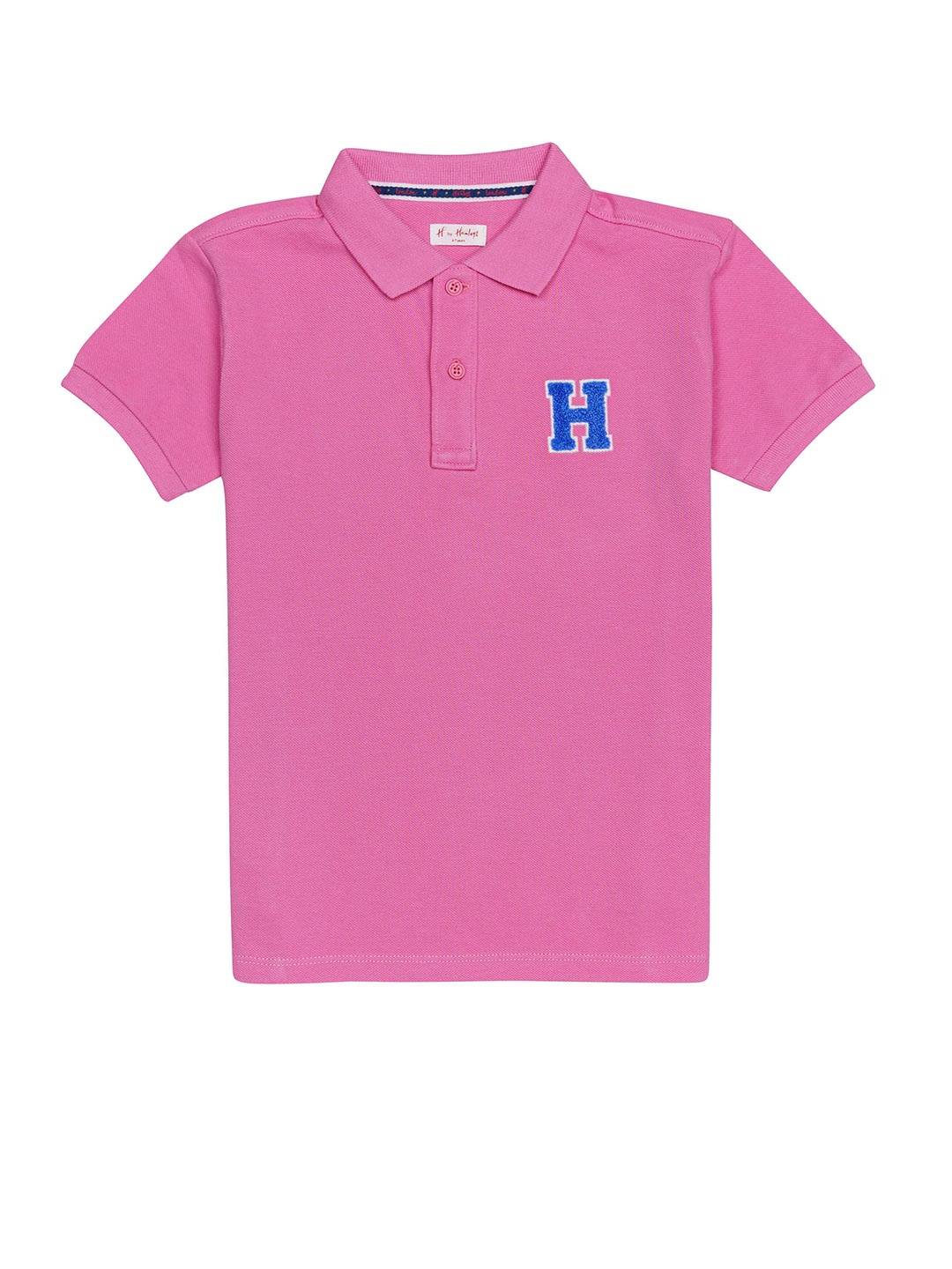 

H By Hamleys Boys Cotton Polo Collar T-shirt, Pink