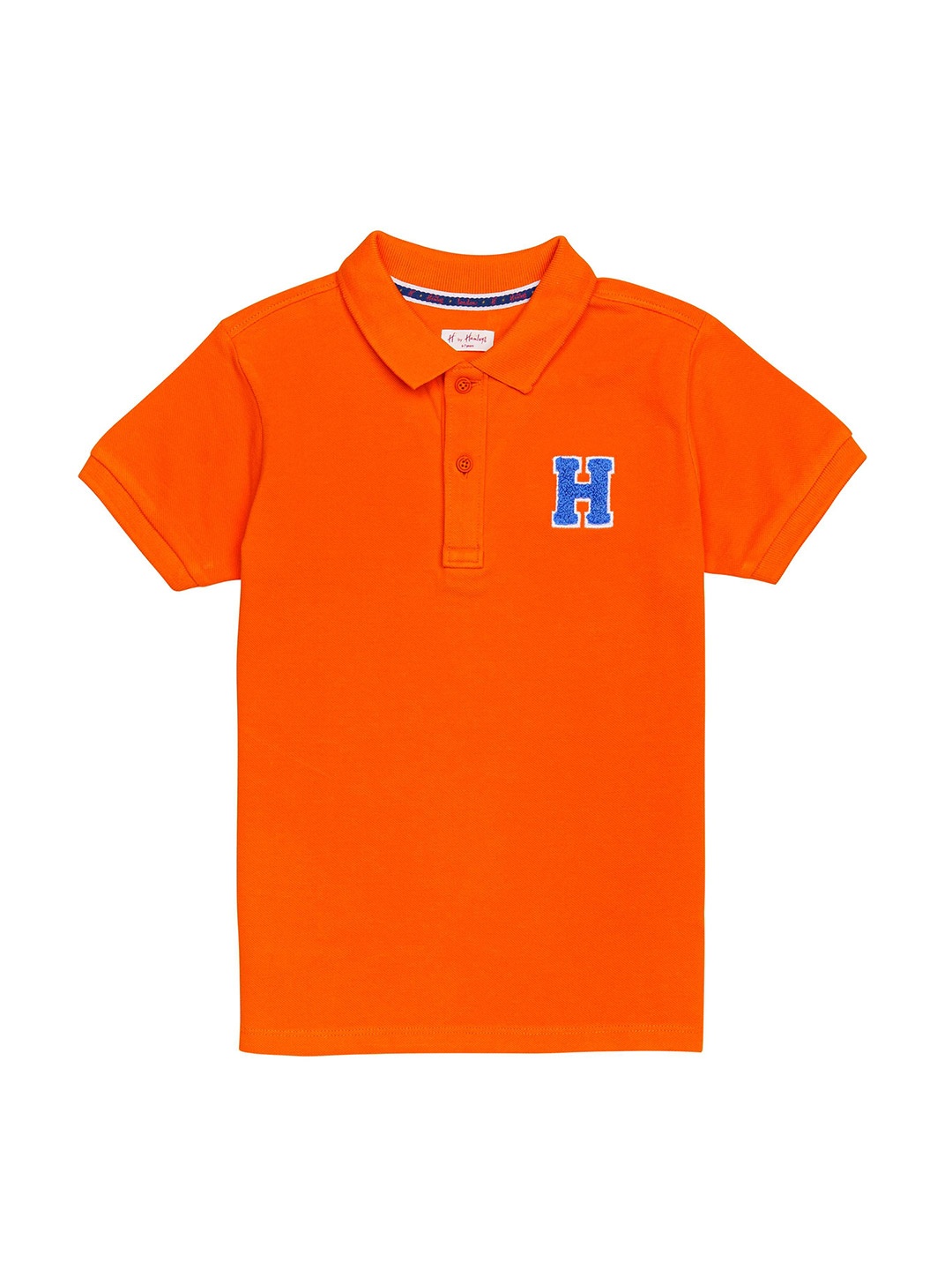 

H By Hamleys Boys Cotton Polo Collar T-shirt, Orange