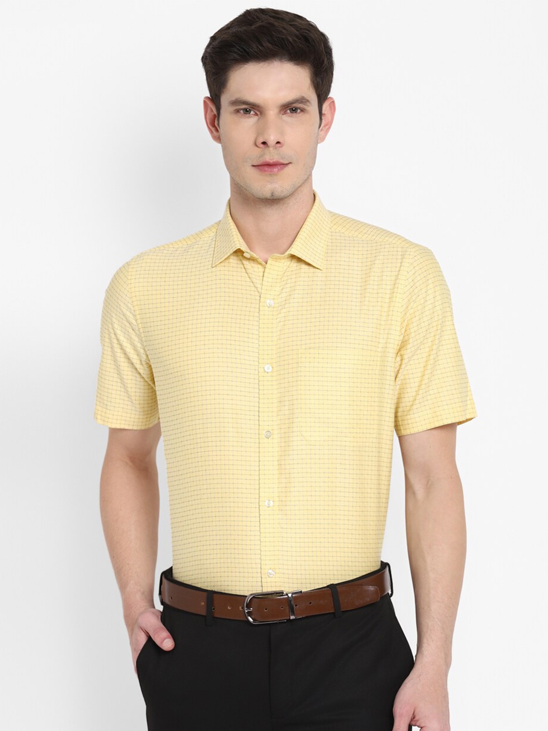 

Turtle Men Yellow Modern Formal Shirt
