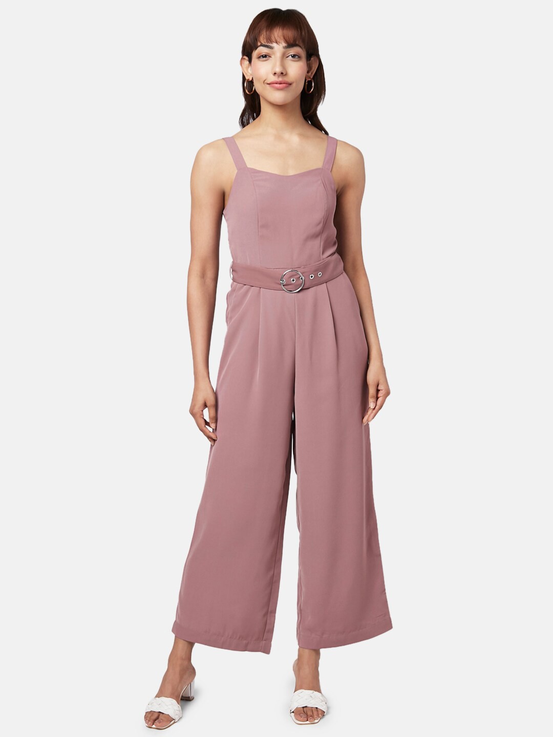 

Honey by Pantaloons Basic Jumpsuit, Brown