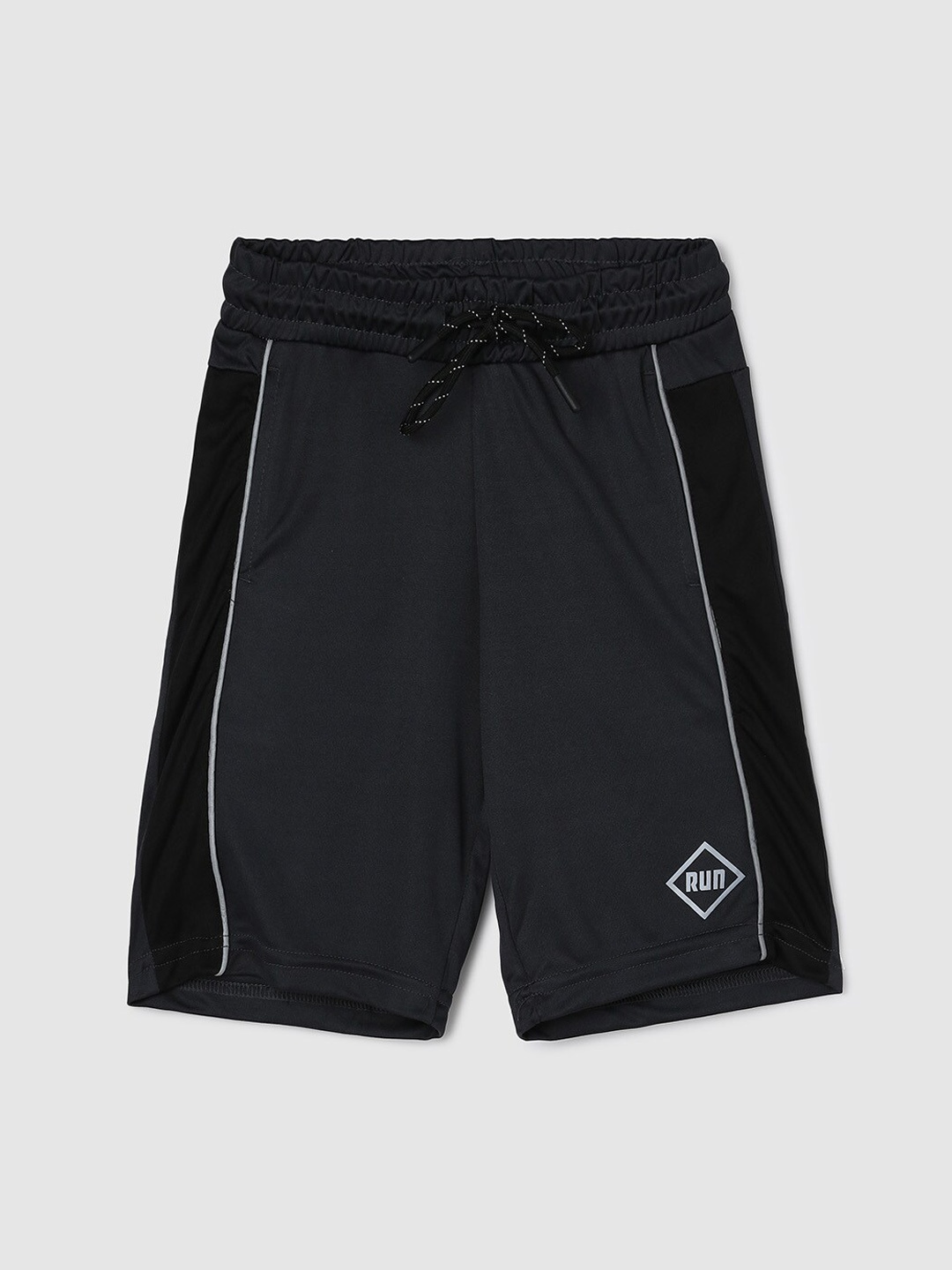 max Boys Regular Fit Sports Shorts, Grey