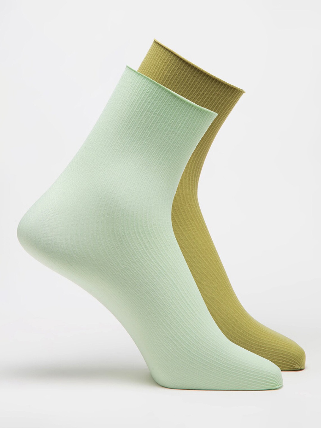 

J Style Women Pack Of 2 Assorted Ankle-Length Socks