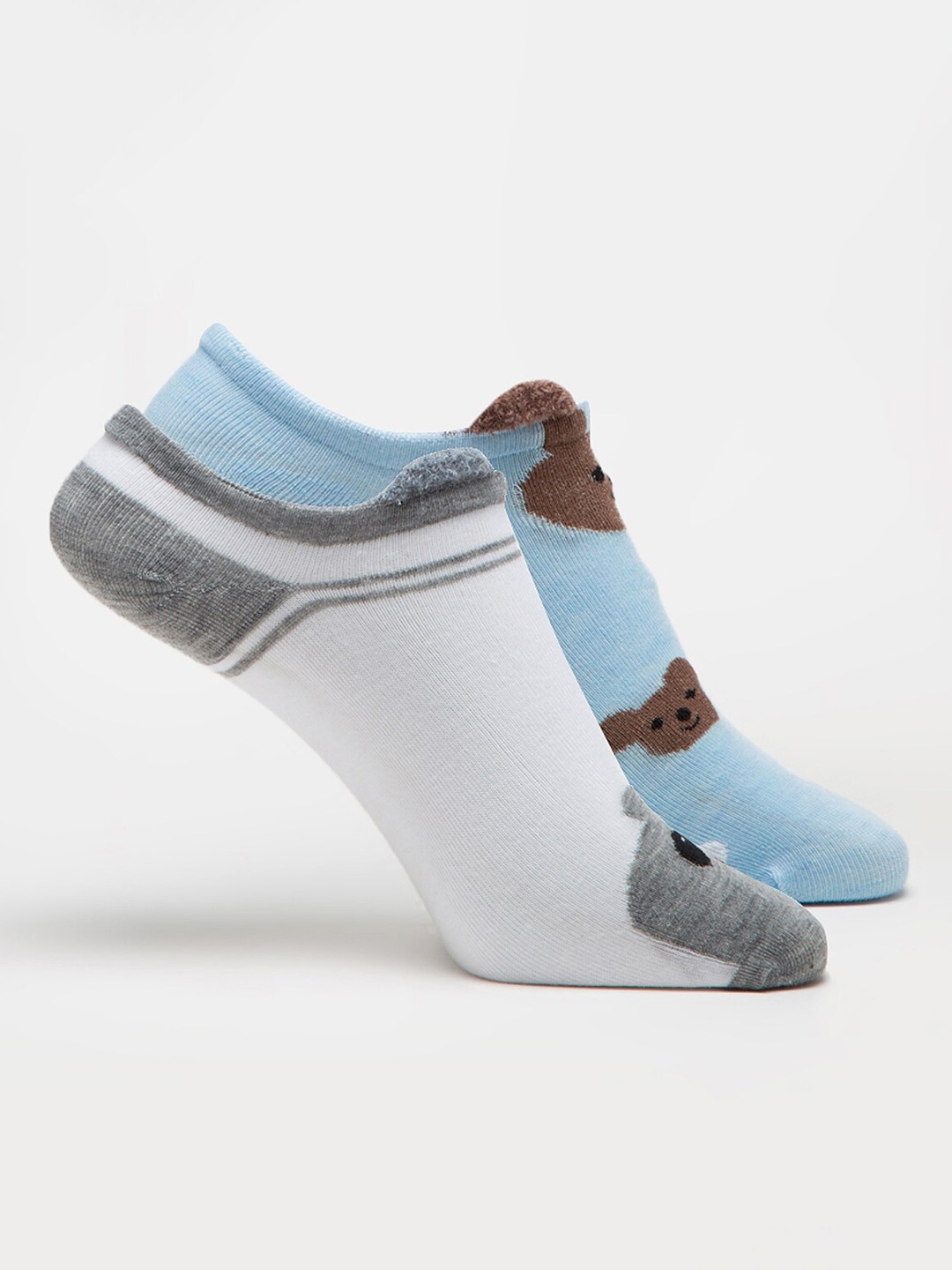 

J Style Women Pack Of 2 Shoe Liner Socks, Assorted