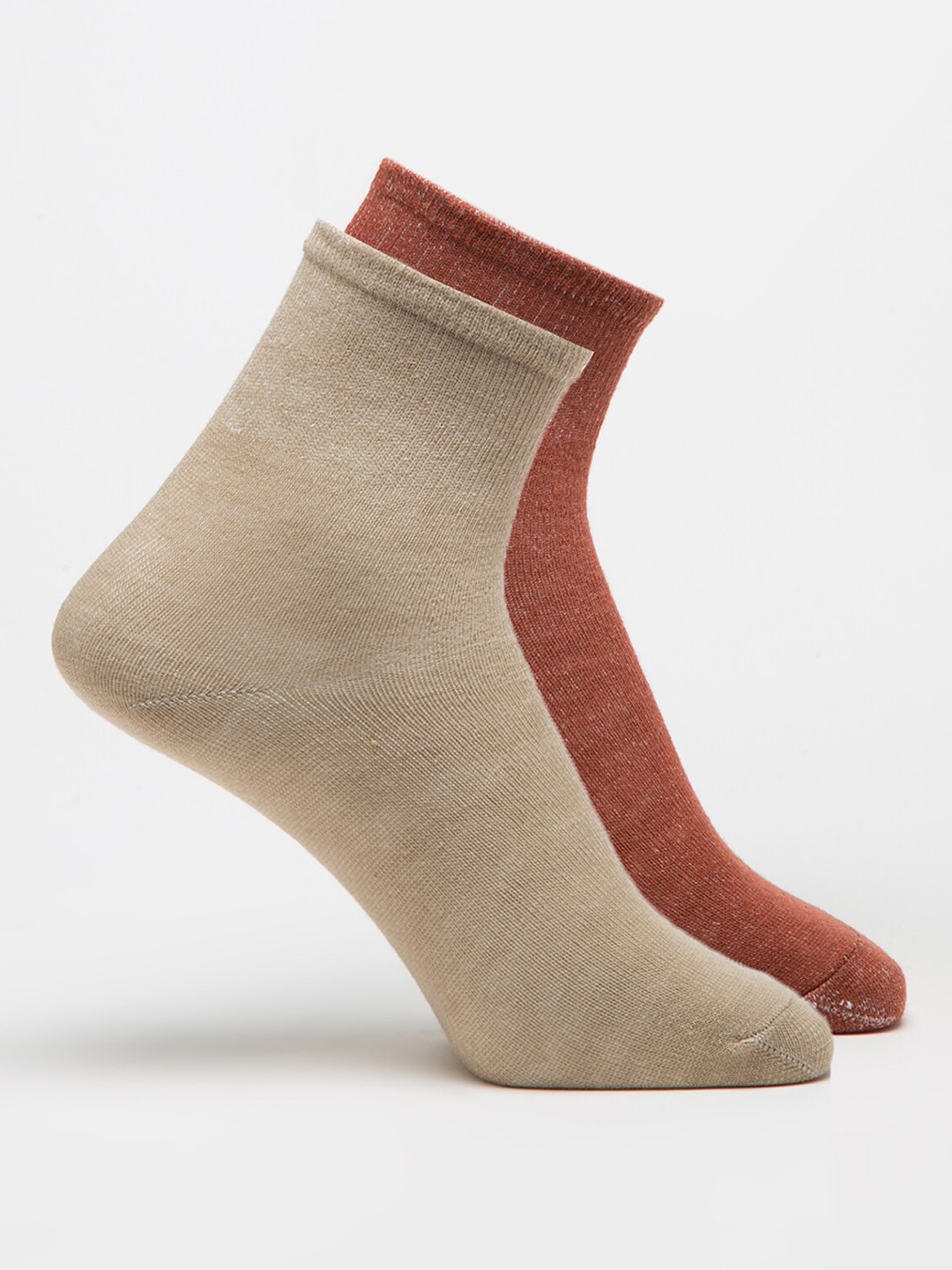 J Style Women Pack Of 2 Above Ankle-Length Socks, Assorted