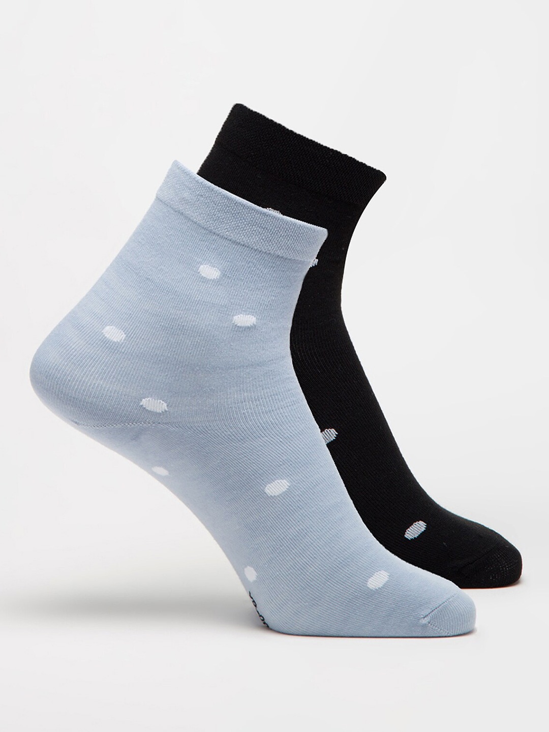 J Style Women Pack Of 2 Ankle-Length Socks, Assorted