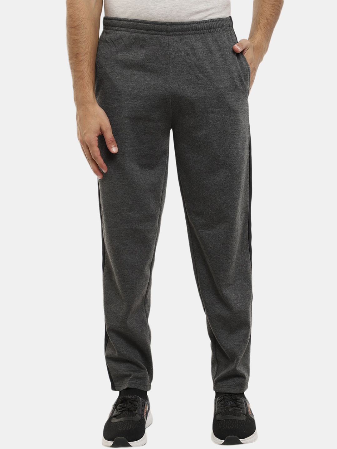 

V-Mart Men Spun Fleece Track Pants, Grey