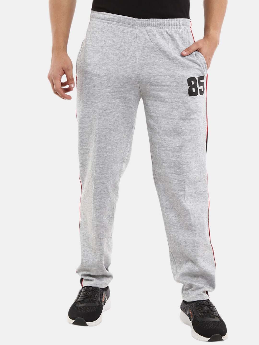 

V-Mart Men Cotton Track Pants, Grey