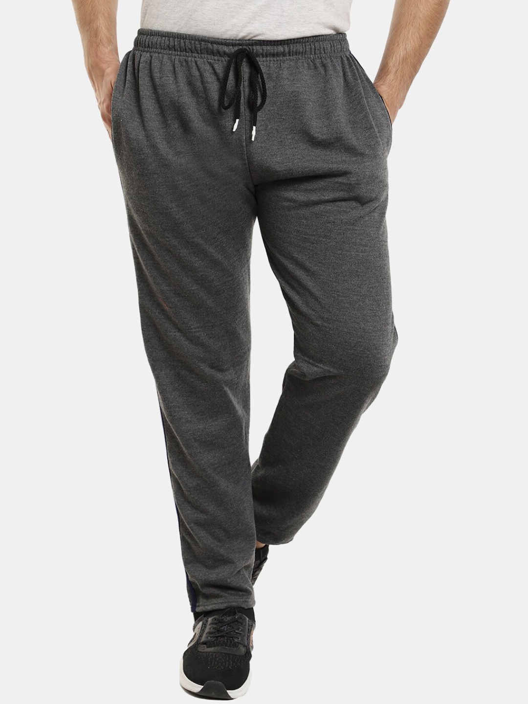 

V-Mart Men Cotton Fleece Track Pants, Grey