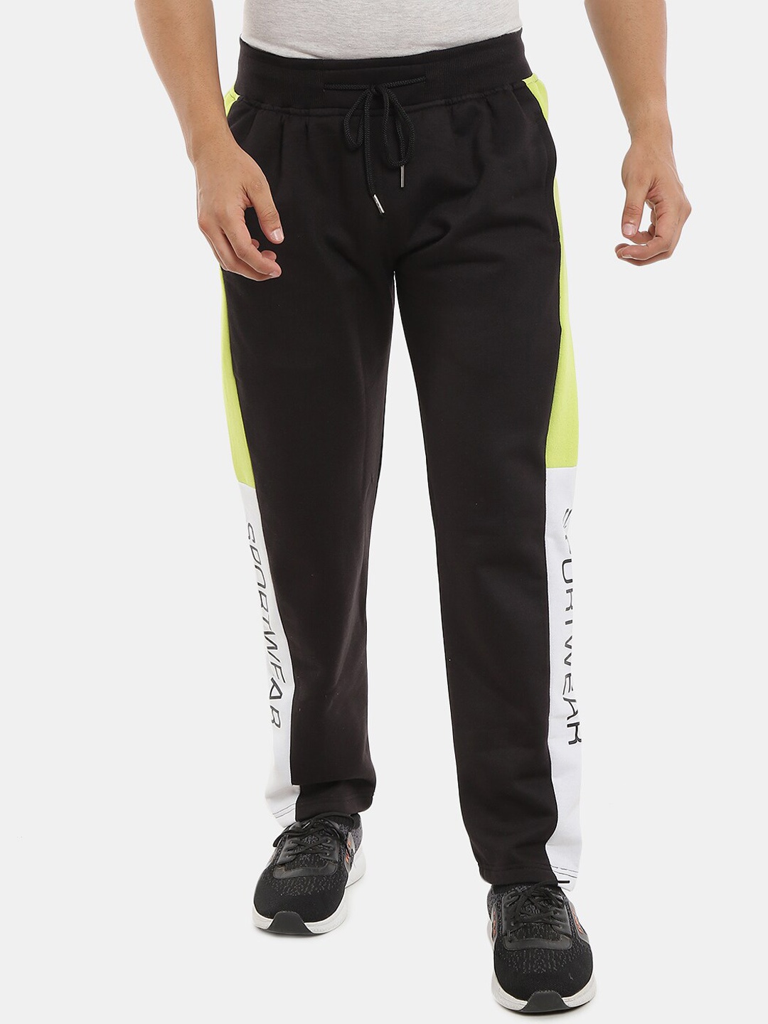 

V-Mart Men Fleece Track Pants, Black