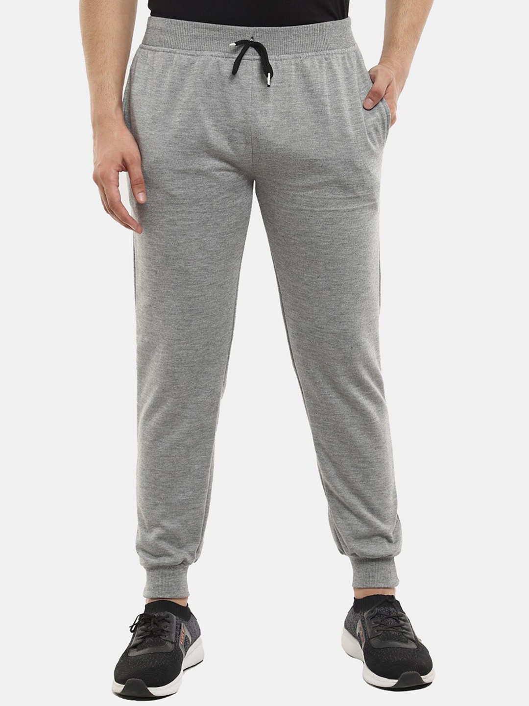 

V-Mart Men Fleece Solid Joggers, Grey