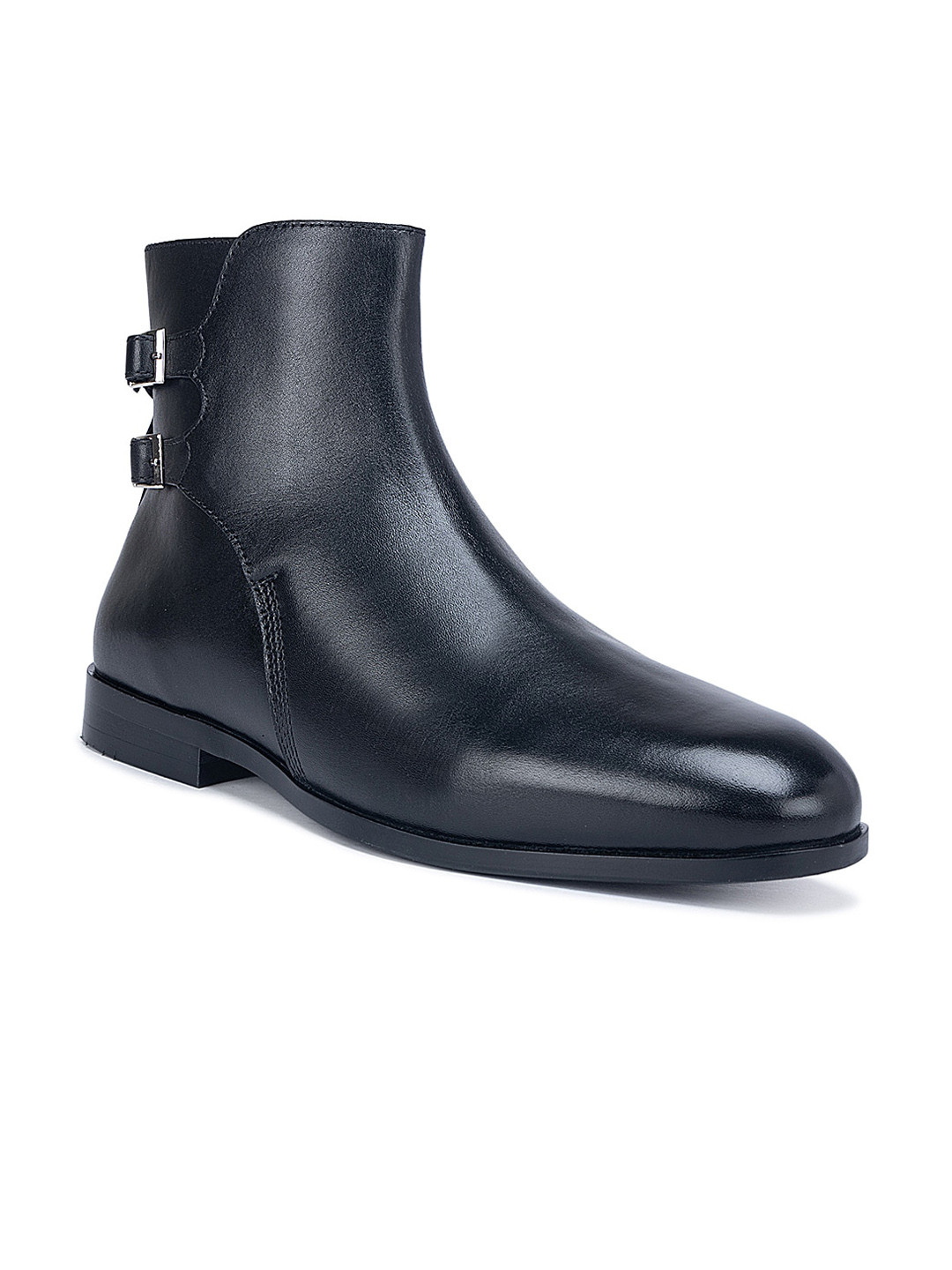 

ROSSO BRUNELLO Men Mid-Top Monk Straps Boots, Black