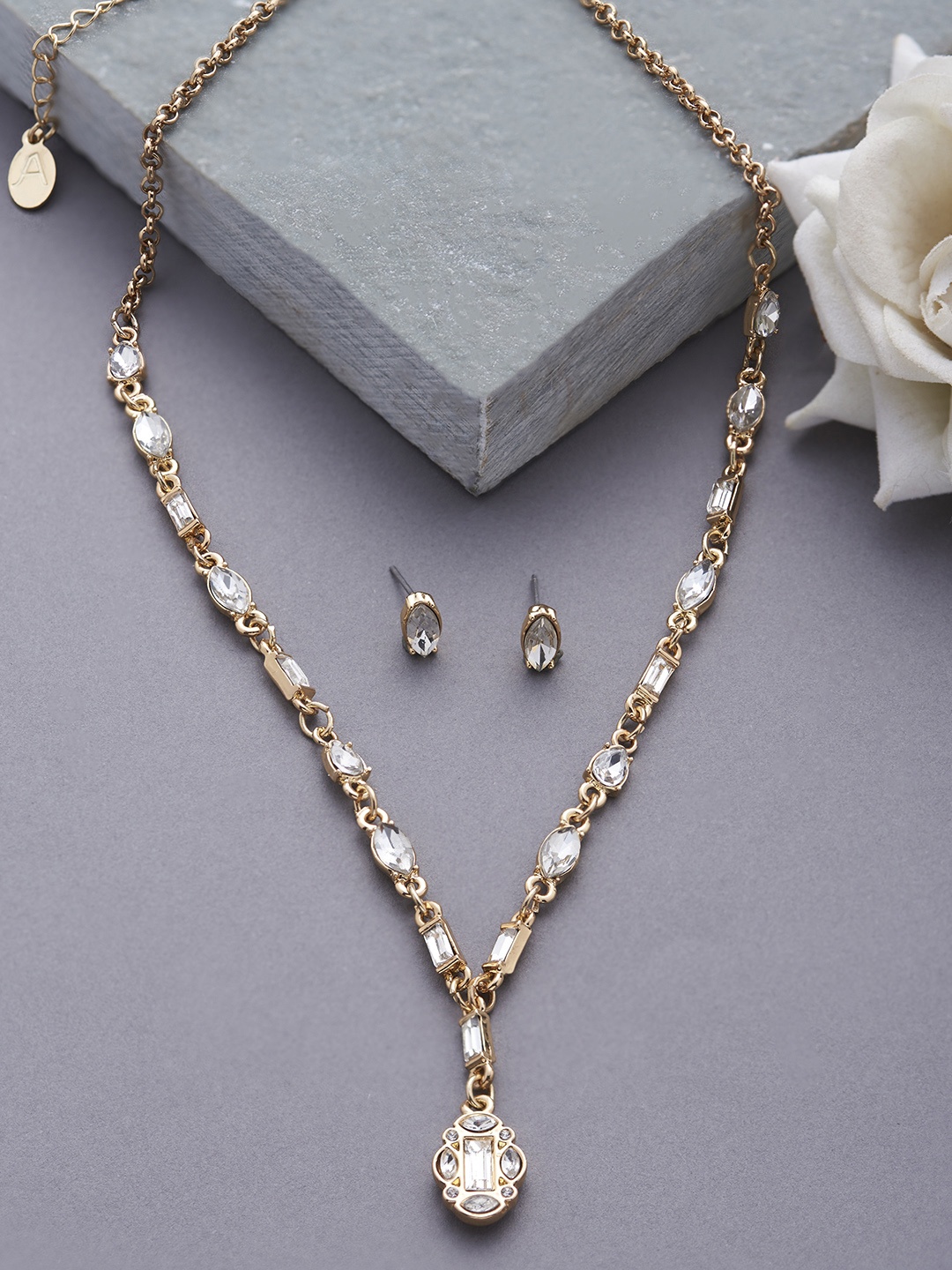 

Accessorize London Women Gold-Toned Necklace and Earring set