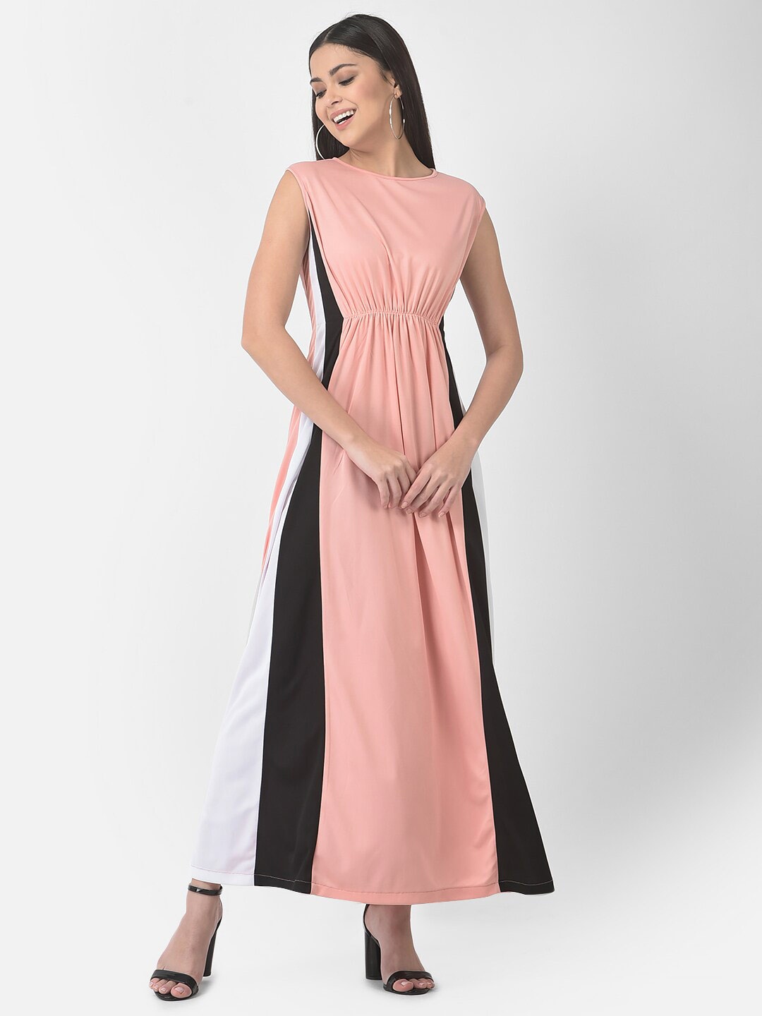 

Eavan Colourblocked Maxi Dress, Peach