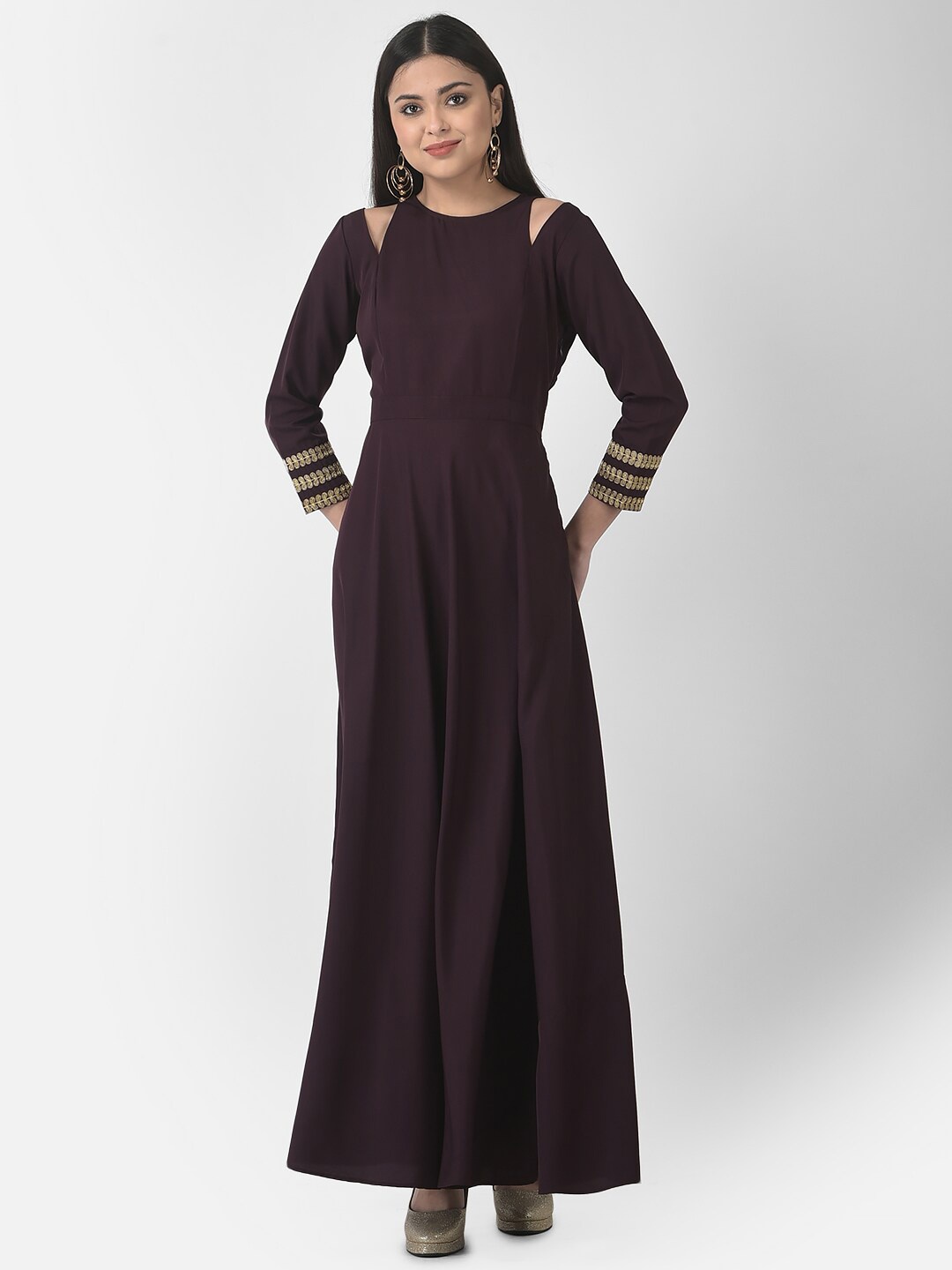 

Eavan Crepe Maxi Dress, Purple