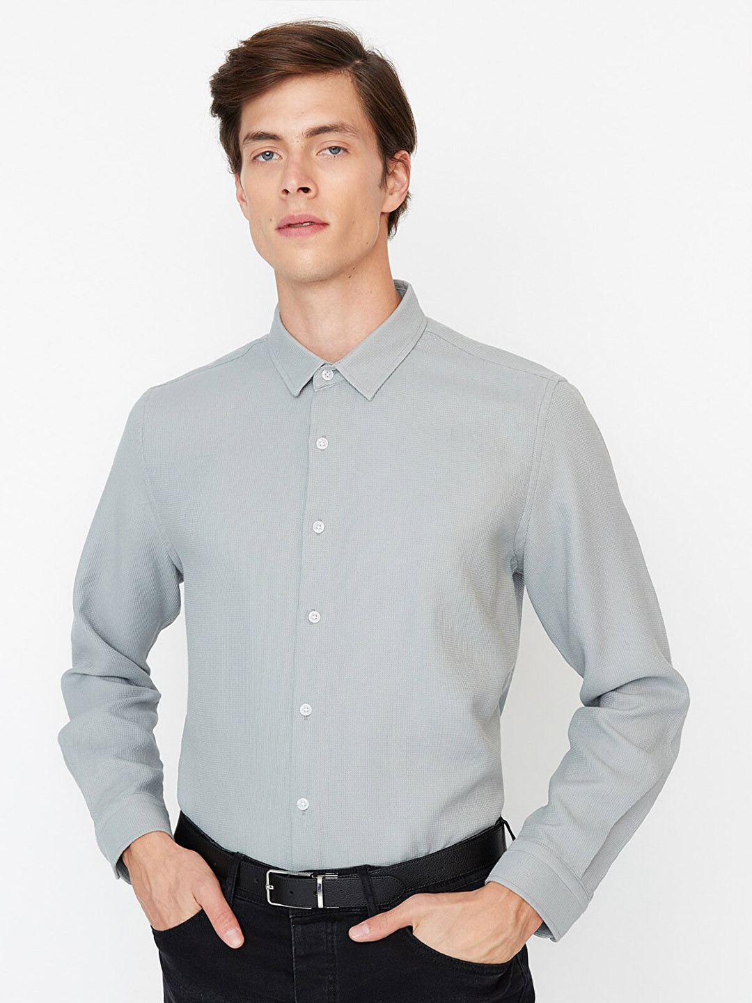 

Trendyol Men Casual Cotton Shirt, Green