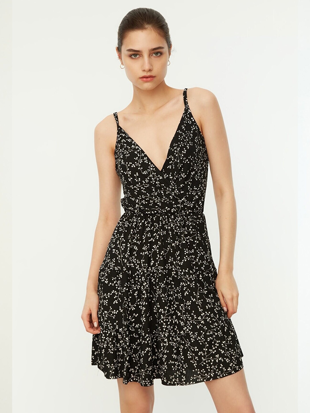 

Trendyol Floral Printed Dress, Black