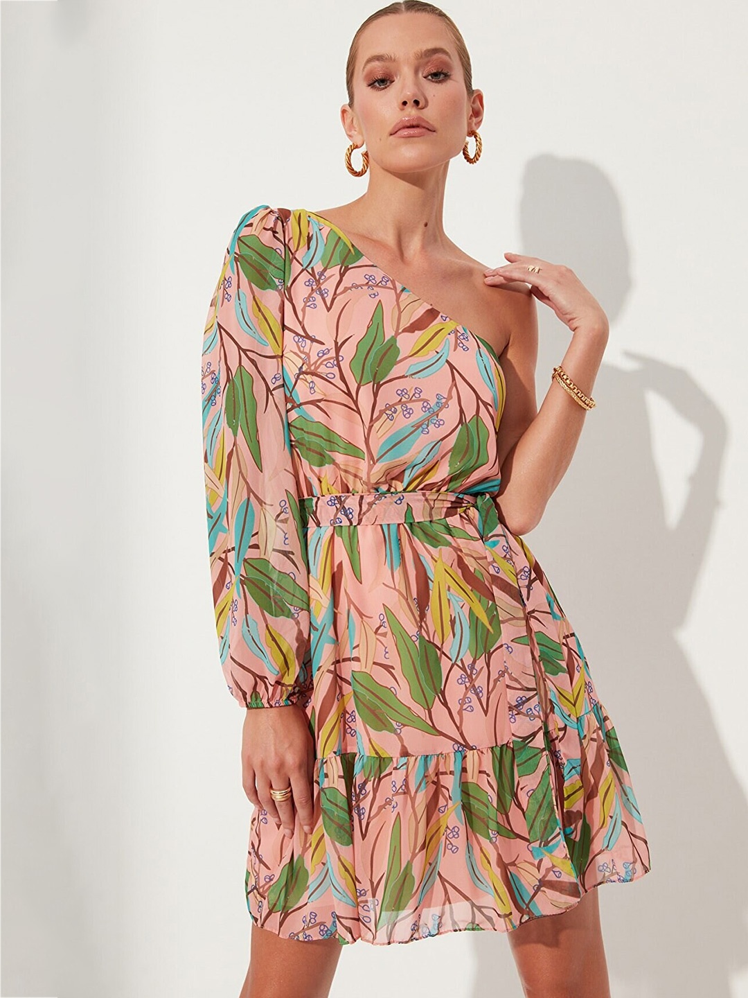 

Trendyol Tropical Dress, Pink