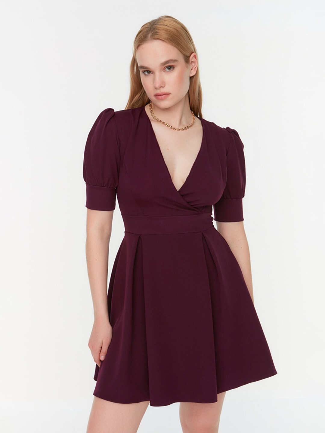 

Trendyol Maroon Dress