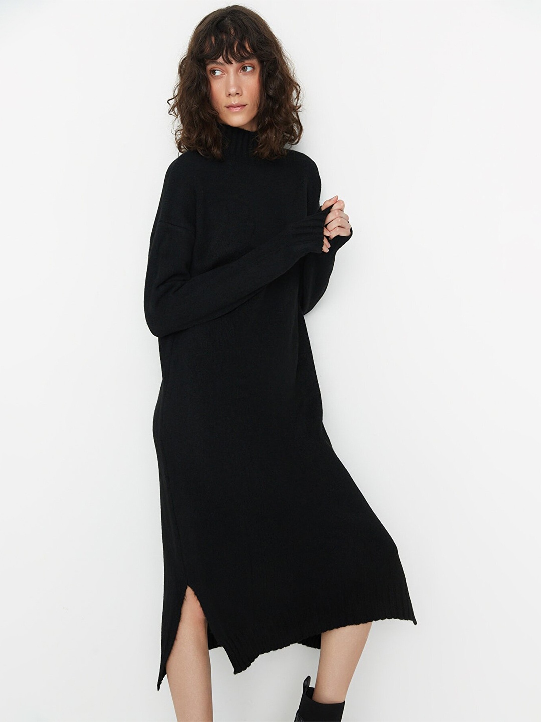 

Trendyol Sweater Midi Dress, Black