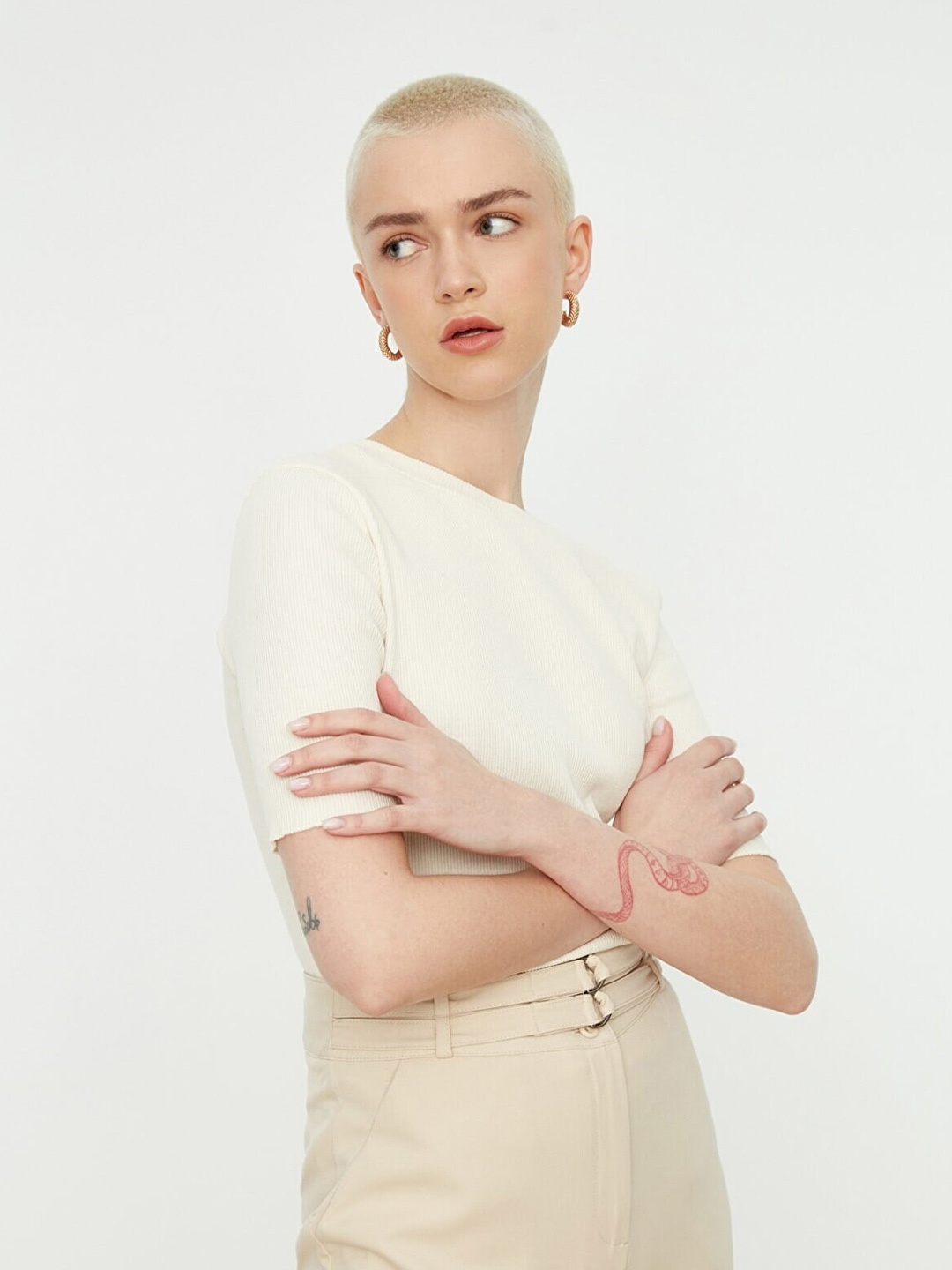 

Trendyol Crop Top, Off white