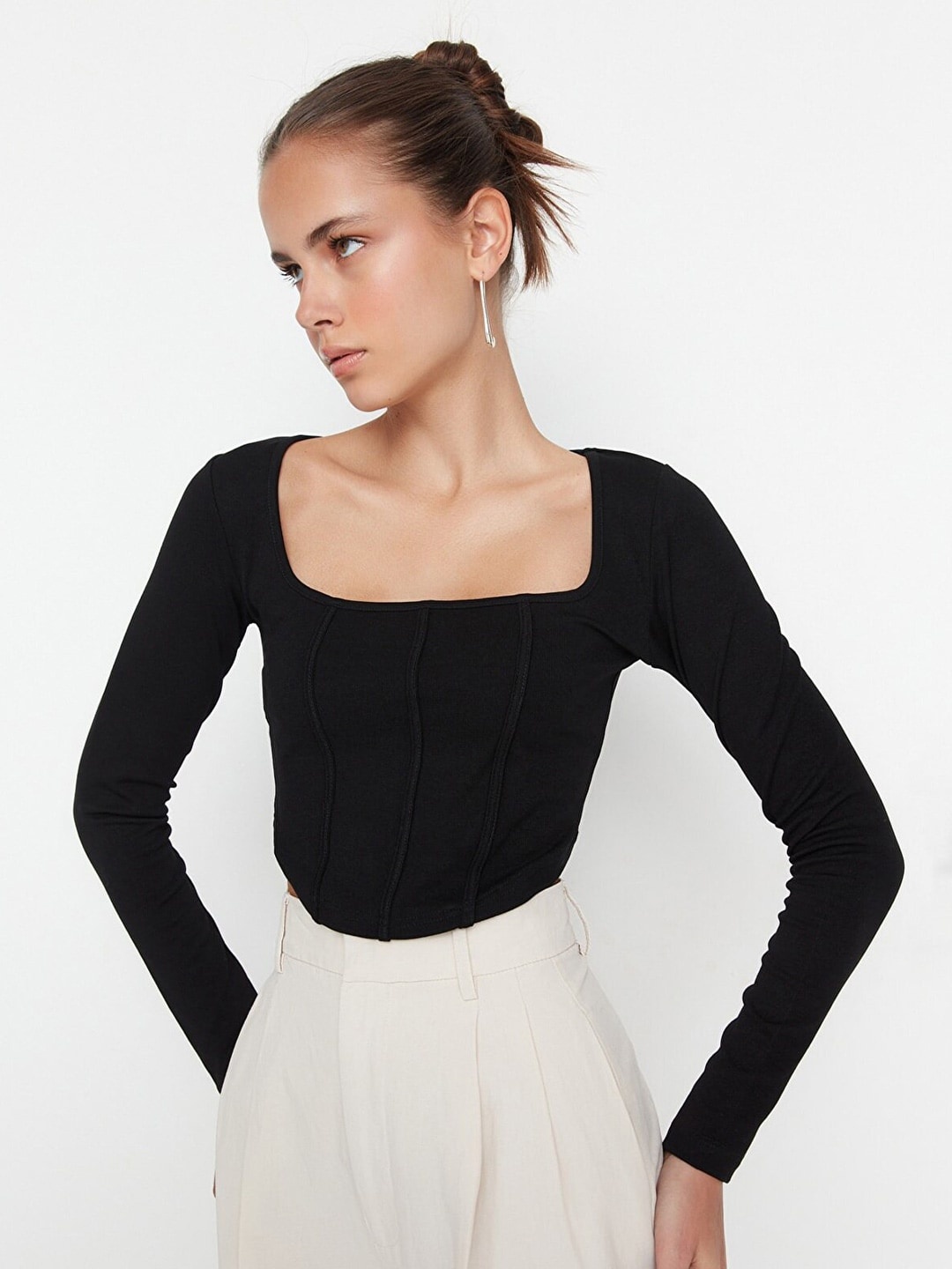 

Trendyol Crop Top, Black