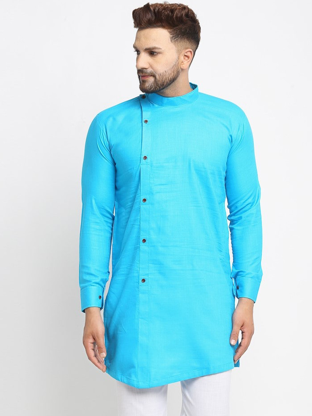 

Armaan Ethnic Men Kurta, Turquoise blue