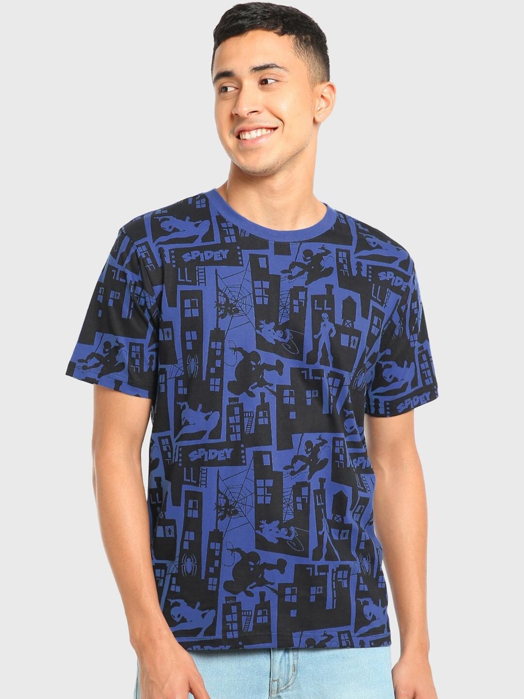 

Bewakoof Men Printed T-shirt, Blue